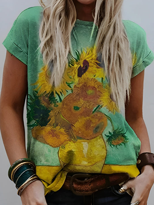 Van Gogh's sunflower t-shirt