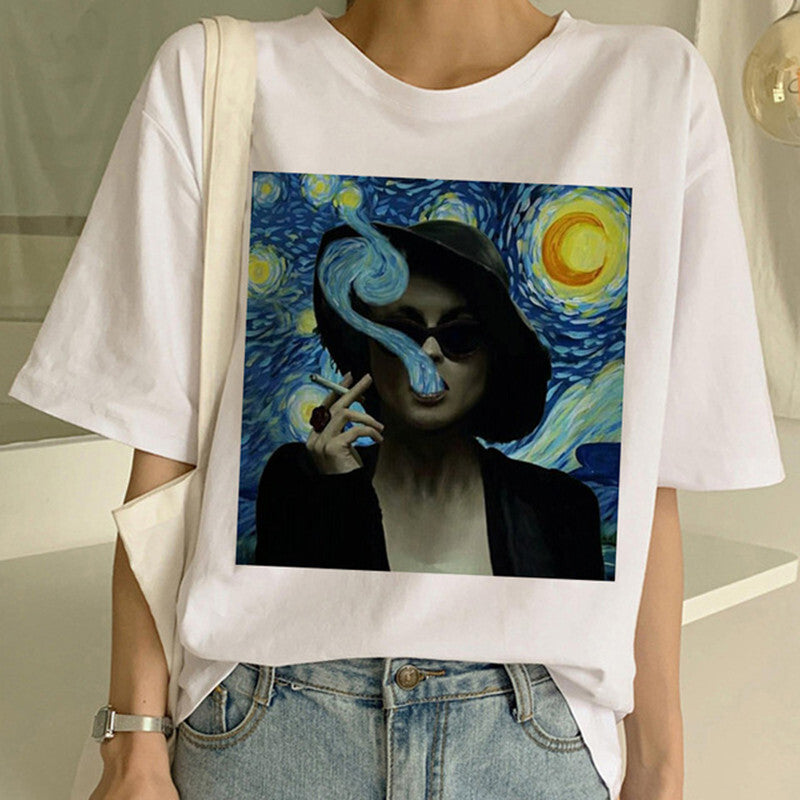 T-shirt with Van Gogh print