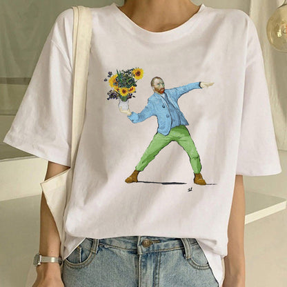 T-shirt with Van Gogh print