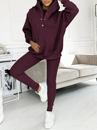 Georgina - Casual and comfortable hooded sweatshirt suit