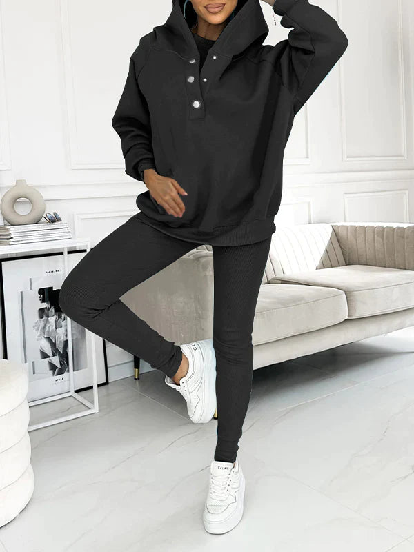 Georgina - Casual and comfortable hooded sweatshirt suit