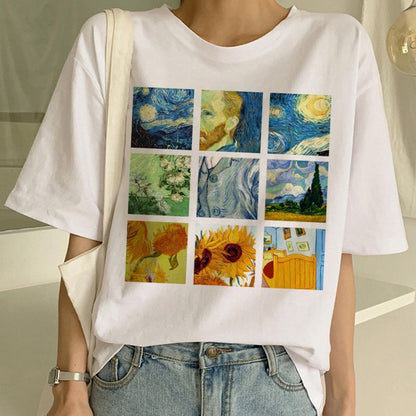 T-shirt with Van Gogh print