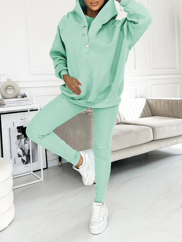 Georgina - Casual and comfortable hooded sweatshirt suit