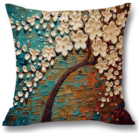 Floral tree pillowcase