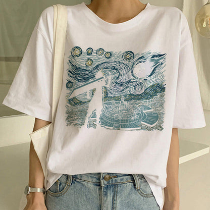 T-shirt with Van Gogh print