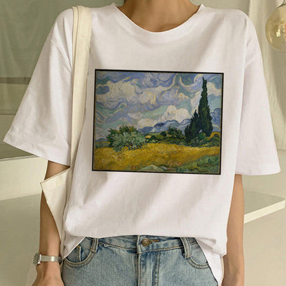 T-shirt with Van Gogh print