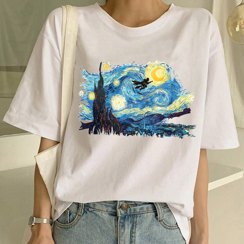 T-shirt with Van Gogh print