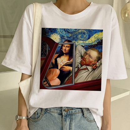 T-shirt with Van Gogh print