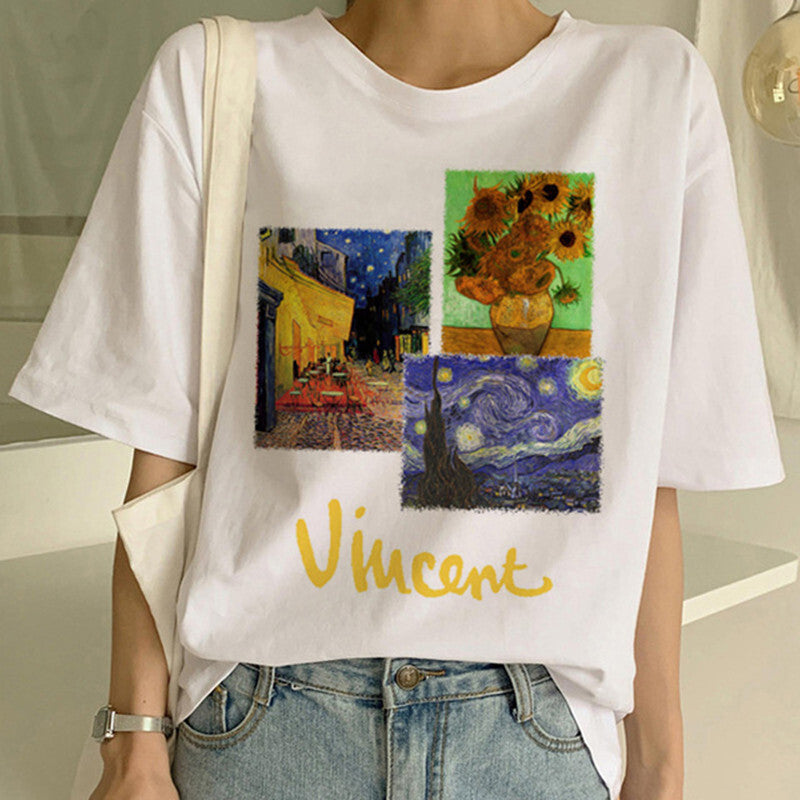 T-shirt with Van Gogh print