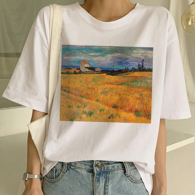 T-shirt with Van Gogh print