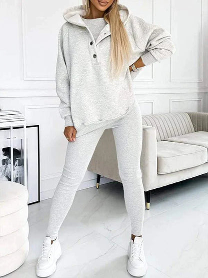 Georgina - Casual and comfortable hooded sweatshirt suit