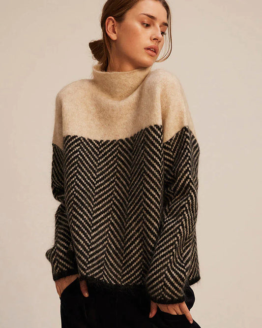 Daniela - high-neck cotton sweater